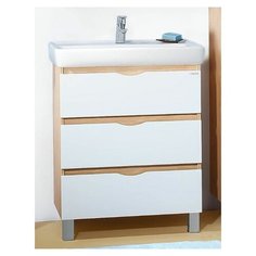 Тумба ТОКИО 70 ПВХ светлая лиственница / белый (д/рак. Тигода 70) Бриклаер