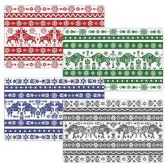 Салфетка "Скандинавский Бык". Размер 41х26см. 4диз NEW МультиДом