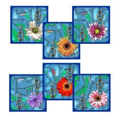 Прихватка "Джинс-цветы" 6 диз МультиДом