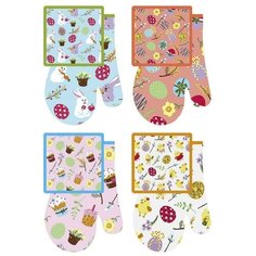 Прихватка с рукавицей "Пасхальное настроение", 2 шт МультиДом