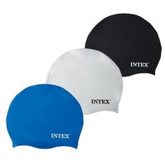 Шапочка для плавания силикон.от 8 лет. 3 цвета Intex