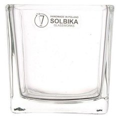 Ваза для цветов Solbika KWADRAT PRESS 10 см