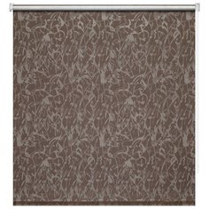 Рулонные шторы BLACKOUT / БЛЭКАУТ 80 см х 175 см Коричневый Муар DECOFEST