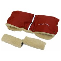 Муфта на ручку коляски Little Trek Арктика (бордо) с утеплителем на ручку
