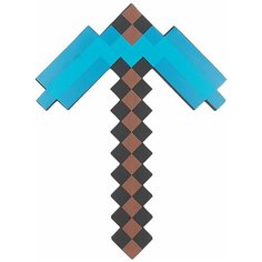 Игрушечное оружие Кирка алмазная пиксельная 45 см Mojang