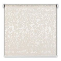 Рулонная штора DECOFEST миниролл блэкаут жаккард Муар (бежевый), 80х175 см