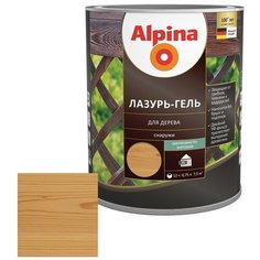 Краска алкидная Alpina Лазурь-гель для дерева полуматовая кедр 0.75 л