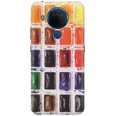 Cиликоновый чехол на Nokia 5.4 / Нокиа 5.4 с принтом "Палитра красок" Gosso