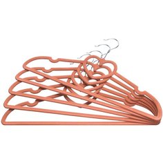 Вешалки-плечики 5 шт 41х2,2х22 см EL Casa Сердце терракотовый