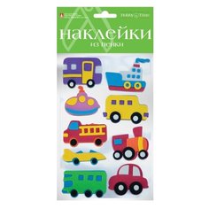 Декоративные наклейки из ФОАМИРАНА. НАБОР № 5 "МАШИНКИ.КОСМОС" Hobby Time