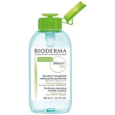 Bioderma мицеллярная вода Sebium H2O (флакон-помпа), 500 мл