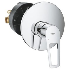 Смеситель для душа Grohe BauLoop 29080001 однорычажный встраиваемый серебристый