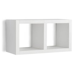 Настенная полка Том Полкер Архивариус 02 белая