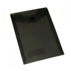 Папка-конверт COMIX BLAZE на кнопке А6 , цвет серый,12 шт