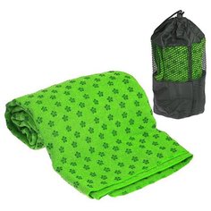 C28849-6 Полотенце для Йоги 183х63 (зеленое) с сумкой для переноски Hawk