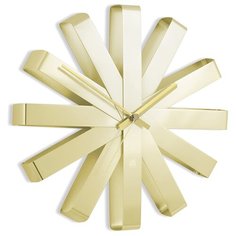 Часы настенные Umbra Ribbon латунь