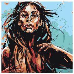 Стальная леди Раскраска картина по номерам на холсте PA183 40х40