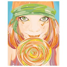 Гипнотический взгляд Раскраска по номерам на холсте Живопись по номерам PA82 40х50