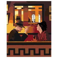 Мужчина в зеркале Раскраска по номерам на холсте Живопись по номерам VE06 40х50