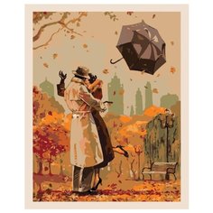 Осенние объятия Раскраска по номерам на холсте Живопись по номерам RO26 40х50