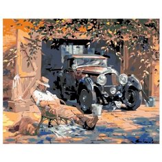 Любимое авто Раскраска по номерам на холсте Живопись по номерам KTMK-46378 40х50