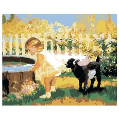 В деревне летом Раскраска картина по номерам на холсте RA002 40х50