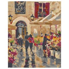 Цветочная улица Раскраска картина по номерам на холсте BH10 40х50