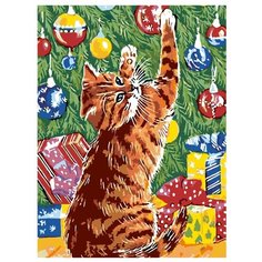 Озорной помощник Раскраска картина по номерам на холсте A194 30х40