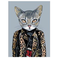 В модной куртке Раскраска картина по номерам на холсте A354 30х40