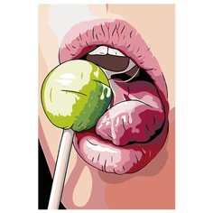 Конфетка Раскраска картина по номерам на холсте PA34 40х60