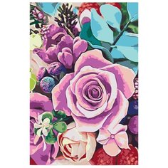 Радужный букет Раскраска картина по номерам на холсте RA242 40х60