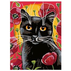 Прогулка в маках Раскраска картина по номерам на холсте A136 30х40