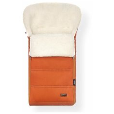 Конверт зимний меховой Nuovita Alpino Lux Bianco (Arancio/Оранжевый)
