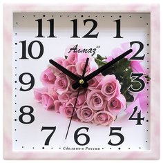 Часы настенные "Алмаз" K80 розовый