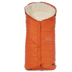 Конверт зимний меховой Nuovita Siberia Lux Bianco (Arancio/Оранжевый)