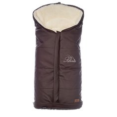 Конверт зимний меховой Nuovita Siberia Lux Bianco (Cioccolata/Шоколад)