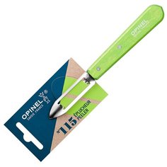 Нож для чистки овощей Opinel №115 блистер зеленый