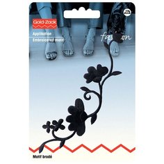 Термоаппликация Гирлянда из цветов, черны цв. 926150 Prym 926150