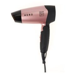 Фен DEWAL BEAUTY Aero Rose, дорожный, чёрно-розовый, 1400 Вт, 1 насадка