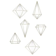 Декор Для Стен Umbra Prisma Латунь