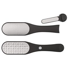 Терка педикюрная лазерная 2х ст с пилкой (овал) 220*45мм, Zinger