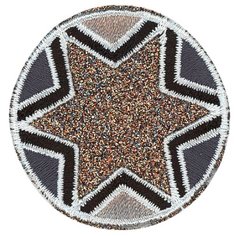 Термоаппликация Звезда в кружке 3,3 x 3,3 см HKM Textil