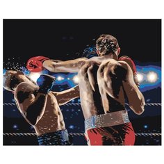 Бокс. Нокаут Раскраска картина по номерам на холсте z70081 40х50