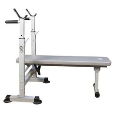 Скамья со стойками под штангу DFC складная DKF01