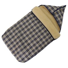 Зимний конверт Little Trek (синяя клетка)