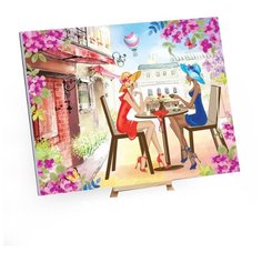 Картина по номерам на холсте с подрамником «Подружки» 40×50 см Школа талантов