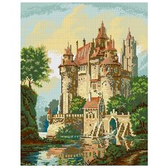"ФРЕЯ" набор кристальная (алмазная) мозаика ALVR-129 "Замок" 45 х 35 см