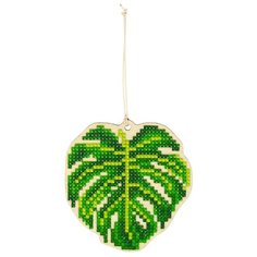 Наборы "ФРЕЯ" кристальная (алмазная) мозаика ALVP-008 "Монстера" 8,5 х 9 см