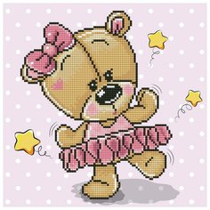 "ФРЕЯ" набор кристальная (алмазная) мозаика ALV-95 "Па- де- де" 30 х 30 см