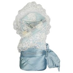 Конверт - одеяло на выписку Мой Ангелок М-4044 (голубой)